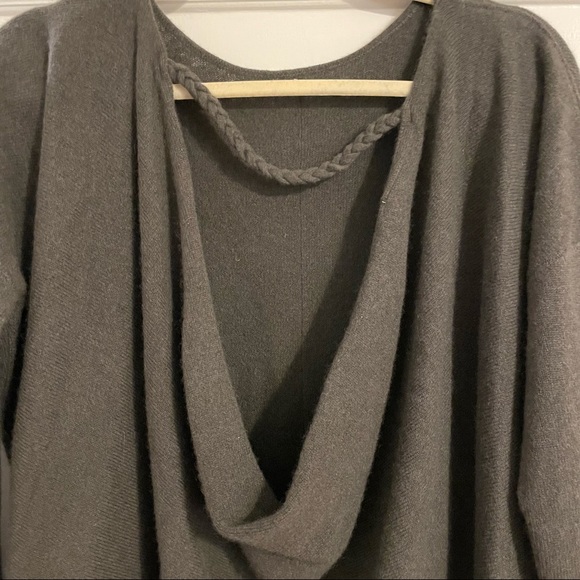 Anthro Reese Saturday Sunday Cashmere Low Back Sweater Tunic - Picture 6 of 11